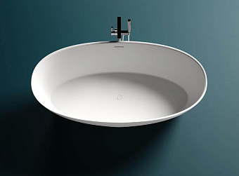 Ванна каменная SALINI ALDA 101914GRH S-Sense глянцевая 160х70см отдельностоящая
