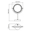 Косметическое зеркало WASSERKRAFT K-1005 34,3х22см хром с увеличением