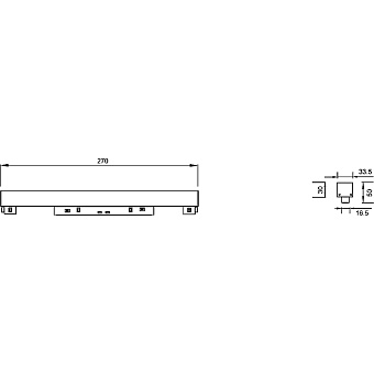 Магнитный трековый светильник Maytoni Points TR076-2-20W4K-B 20Вт LED чёрный