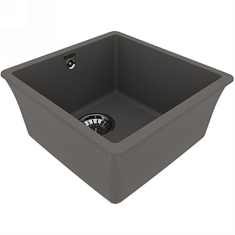 Мойка кухонная LEMARK SINARA 400-U 9910065 42х40см серый шелк