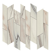 Керамическая мозаика Atlas Concord Италия Marvel Dream AOVQ Bianco Fantastico Liberty Lappato 31,8х26,1см 0,498кв.м.