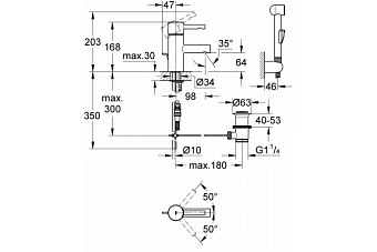 Смеситель для раковины GROHE Essence 32535000 хром