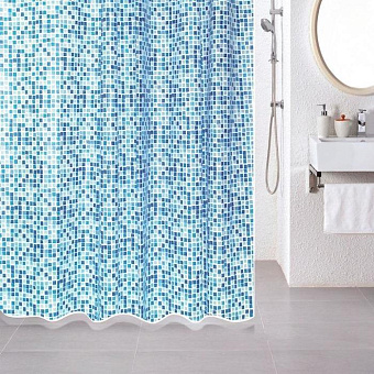 Шторка для ванной MILARDO Mosaic 507V180M11 180х180см разноцветный