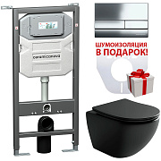 Инсталляция с унитазом Ceramica Nova Metropol CN4002MB_1002CH_1000