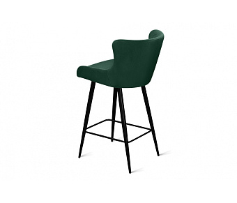 Барный стул AERO 44х53х91см велюр/сталь Dark Green