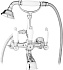 Смеситель для ванны CAPRIGO ADRIA-CLASSIC 03-010-crm хром