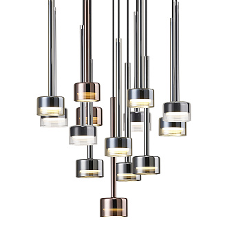 Люстра подвесная Mantra TONIC 7879 168Вт 14 лампочек GX53