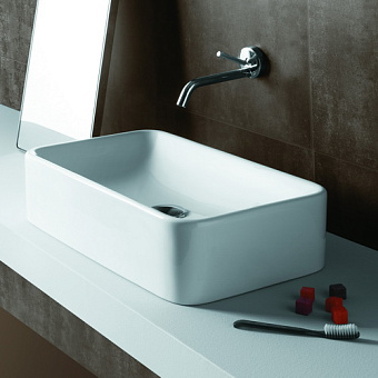 Раковина накладная SIMAS Flow FL12bi 53х32см