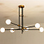 Люстра потолочная Delight Collection Bistro Globe 9389P/6 black/gold 240Вт 6 лампочек G9