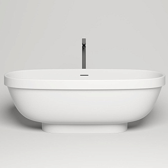 Ванна каменная SALINI GRECA 103121M S-Stone матовая 180х80см отдельностоящая