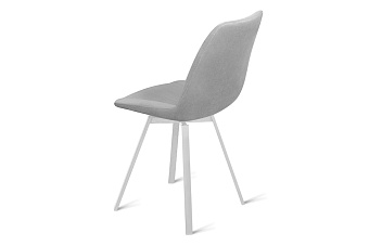 Кухонный стул поворотный AERO 45х52х87см велюр/сталь Light Grey