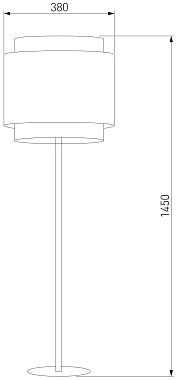 Торшер TK Lighting Boho 5568 60Вт E27