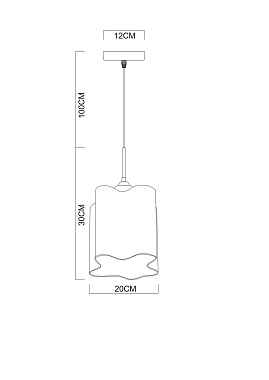 Светильник подвесной Arte Lamp SERENATA A3458SP-1AB 40Вт E27