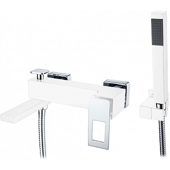 Смеситель для ванны Boheme Q 143-WCR белый