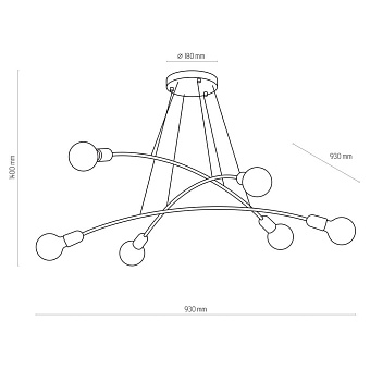 Светильник подвесной TK Lighting Helix 2726 60Вт E27