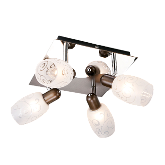 Спот Eurosvet Andre 60301/4 хром/венге 40Вт 4 лампы E14