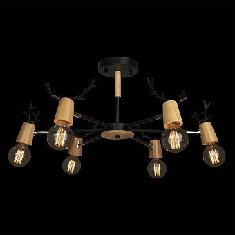 Люстра Loft It SVEN 10024/6 Black 240Вт 6 лампочек E27