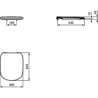 Сиденье для унитаза IDEAL STANDARD T3529V3 с микролифтом