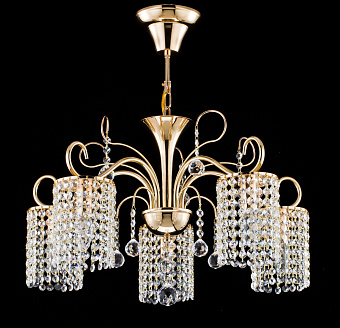 Люстра подвесная Freya Leona FR1127-PL-05-G 40Вт 5 лампочек E14