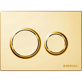 Панель смыва BERGES NOVUM 040069 золотой