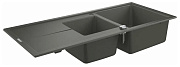 Мойка кухонная GROHE K400 31643AT0 116х50см Серый гранит