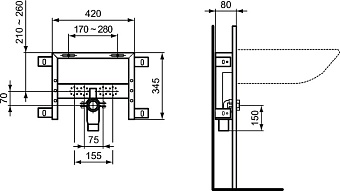 Крепёж IDEAL STANDARD R016467