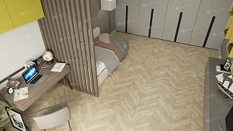 Виниловый ламинат Alpine Floor Сонома Chevron ECO 18-7 600х127х5мм 43 класс 1,68кв.м