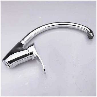 Смеситель для кухни Maxonor MN4101 поворотный излив хром