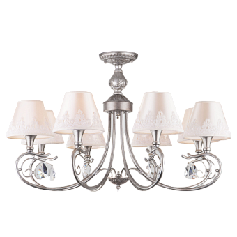 Люстра подвесная Eurosvet Incanto 60069/8 серебро 40Вт 8 лампочек E14