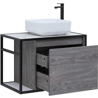 Тумба под раковину подвесная AQUANET Nova Lite Loft 261653 44х75х51,8см