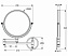 Косметическое зеркало IDEAL STANDARD IOM A9111AA 25,7х23,8см хром с увеличением