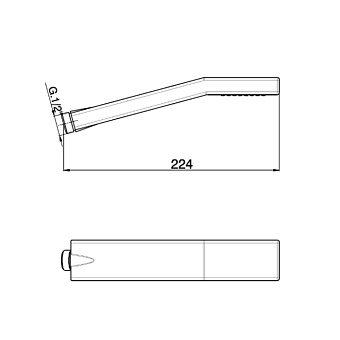 Ручной душ Cisal Shower DS01418040 чёрный (матовый)