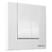Кнопка для инсталляции BERGES NOVUM S4 soft touch белая