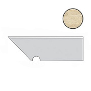 Плинтус Atlas Concord Италия Marvel Pro ADX1 Travertino Alabastrino Battiscopa Sagomato SX 30х7,2см 0,259кв.м.