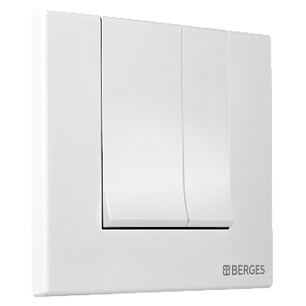 Кнопка для инсталляции BERGES NOVUM S4 soft touch белая