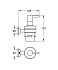 Дозатор GROHE Essentials Cube 40756001 хром