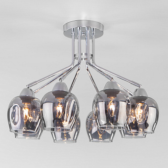 Люстра потолочная Eurosvet Marci 30164/8 хром 40Вт 8 лампочек E27