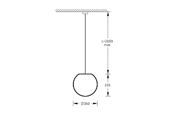 Светильник подвесной M3Light SPHERE_P 12122010 10Вт E27