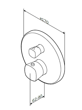 Смеситель для душа AM-PM Spirit 2.1 F71A85500 хром