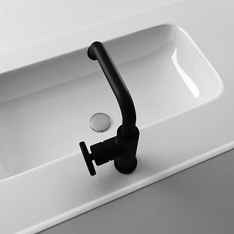 Смеситель для раковины IDDIS Grange GRABLR0i01 чёрный матовый