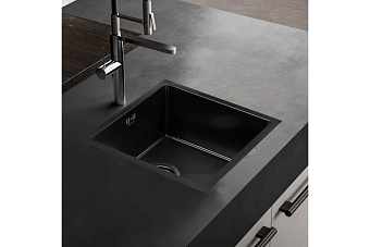 Мойка кухонная MELANA ProfLine D4545HB 45х45см графит