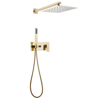 Душевая система Abber Daheim AF8218G золото матовое