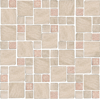 Декор KERAMA MARAZZI Риальто Антика MBD006 4 мозаичный бежевый светлый матовый 30х30см 0,63кв.м.