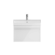 Тумба под раковину подвесная KERAMA MARAZZI Modula MO.70.1+1.WHT 47х69,3х42см