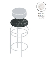 Столешница ArtCeram Vogue TFA011 47 Мрамор 44х44см carrara