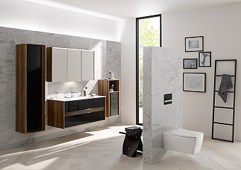Пенал подвесной VITRA Metropole 58203 40х35х160см сливовое дерево