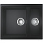 Мойка кухонная GROHE K500 31648AP0 55,5х46см чёрный гранит