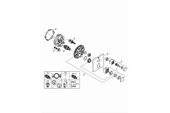 Смеситель для душа GROHE Grohtherm Cube 24153DC0 сталь