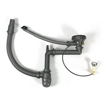 Сифон для кухонной мойки автомат MELANA S011 с переливом