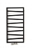 Полотенцесушитель Terma ZigZag 1070-500 чёрный